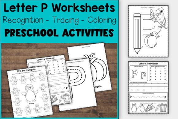 Download Letter P Worksheets for Preschool &amp; K - Worksheets Collection
