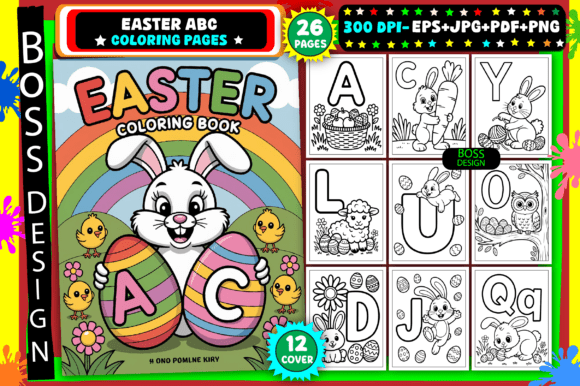 Download Easter ABC Coloring Pages for Kids - Pages Collection