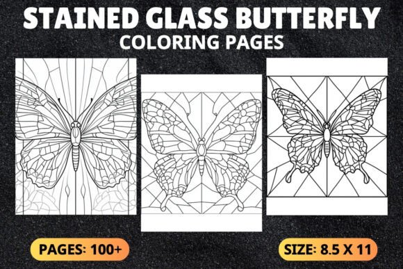 Download Stained Glass Butterfly Coloring Pages - Pages Collection