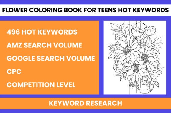 Download Flower Coloring Book for Teens Keywords - Flower coloring book Collection