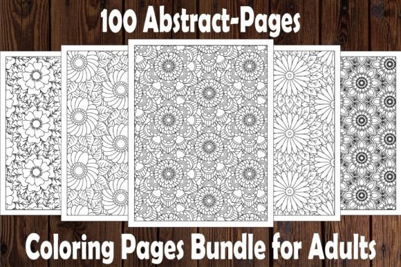 Download 100 Abstract-Coloring Pages-Bundle - Pages Collection