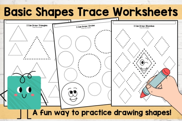 Download Preschool Shapes Tracing Worksheets - Worksheets Collection