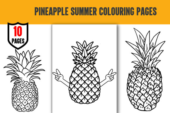 Download Pineapple Summer Colouring Pages-kdp - Pages Collection