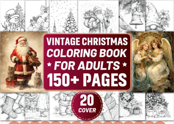 Download Adults-Vintage Christmas Coloring Pages - Pages Collection