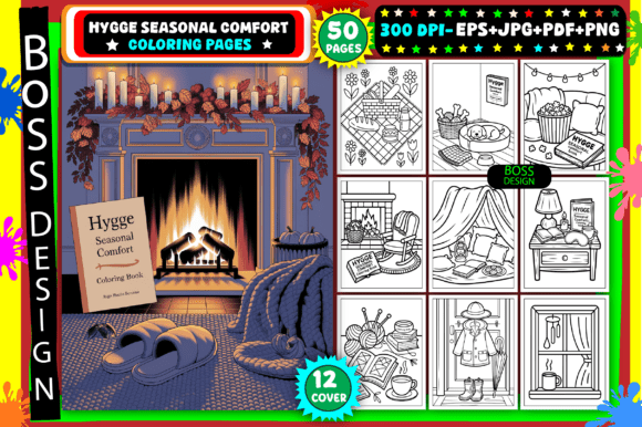 Download Hygge Seasonal Comfort Coloring Pages - Pages Collection