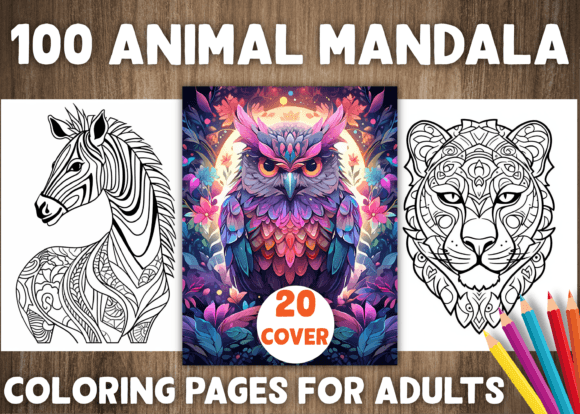 Download 100 Animal Mandala Coloring Pages - KDP - Pages Collection