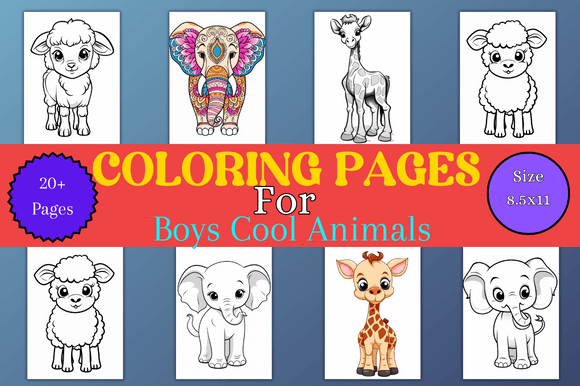 Download Coloring Pages for Boys Cool Animals - Pages Collection