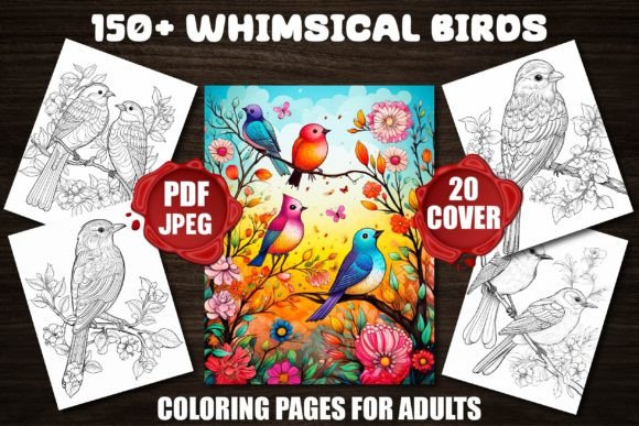 Download Whimsical Birds Coloring Pages - Pages Collection