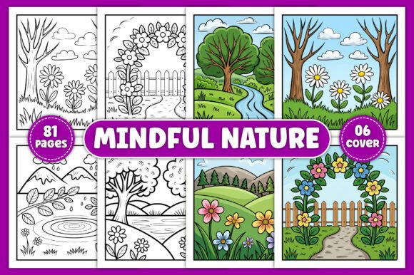 Download Mindful Nature Coloring Pages - Pages Collection