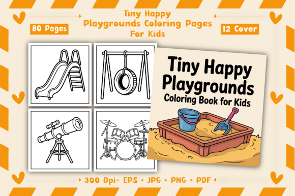 Download Tiny Happy Playgrounds Coloring Pages - Pages Collection