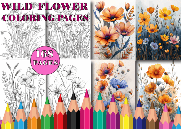 Download Wild Flower Coloring Pages for Adults - Pages Collection