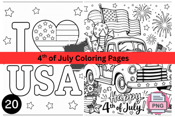 Download Children Coloring Pages 4th of July - Pages Collection