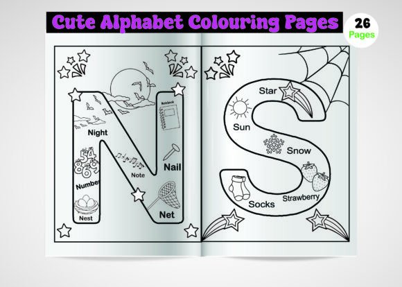 Download Alphabet Coloring Pages for Kids (a-Z) - Pages Collection