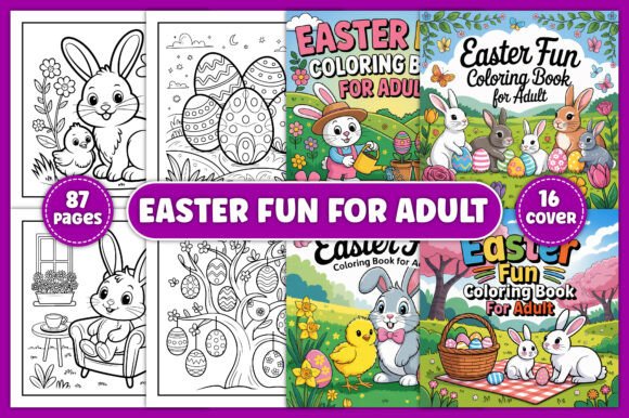 Download Easter Fun Coloring Pages for Adult - Pages Collection