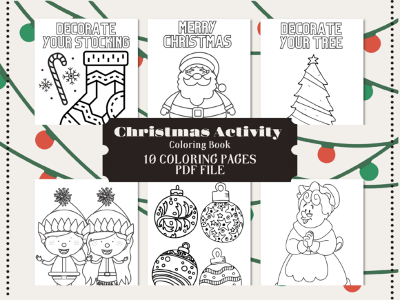 Download Christmas Activity Coloring Book Pages - Pages Collection
