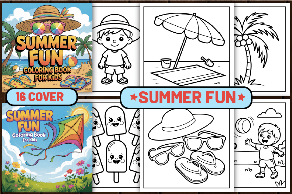 Download 76 Summer Fun Coloring Pages for Kids - Pages Collection