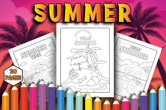 Download Summer Coloring Pages for Kids - Pages Collection