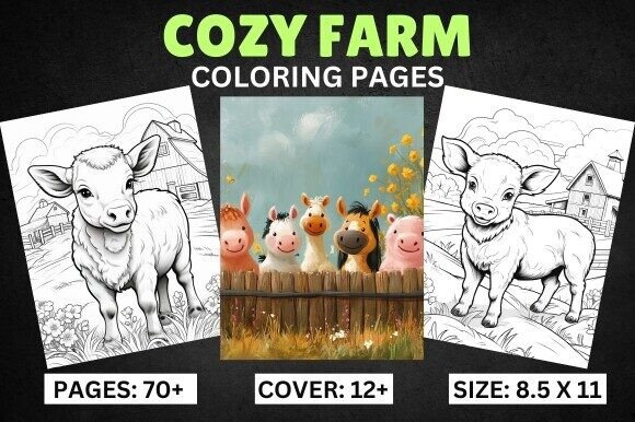 Download Bold and Easy Cozy Farm Coloring Pages - Pages Collection