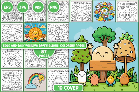 Download Positive Affirmations Coloring Pages - Pages Collection