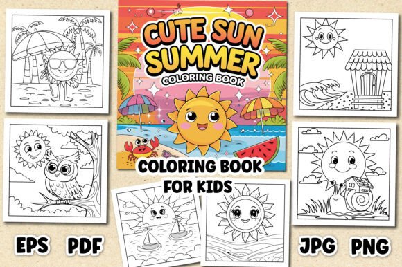 Download Cute Sun Summer Coloring Pages for Kids - Pages Collection