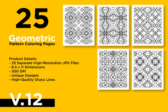 Download Geometric Pattern - KDP Coloring Pages - Pages Collection