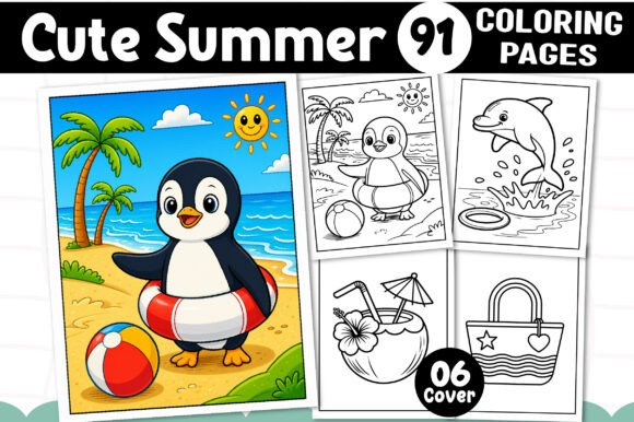 Download Cute Summer Coloring Pages for Kids - Pages Collection