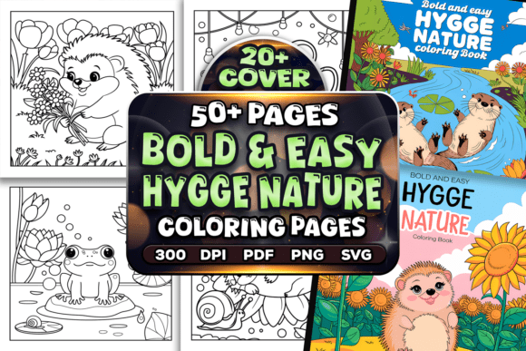 Download Bold Easy Hygge Nature Coloring Pages - Pages Collection