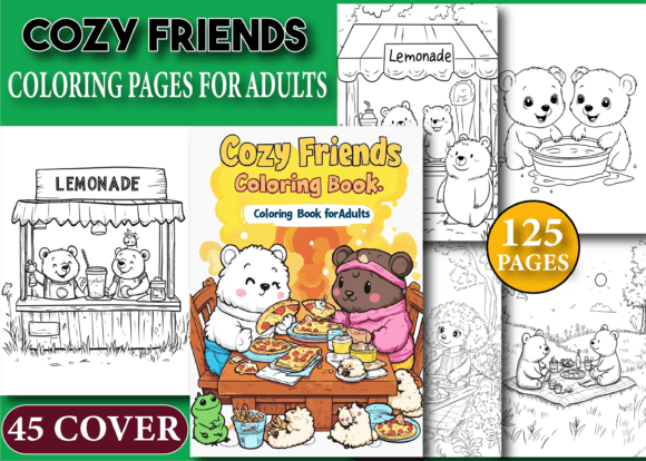 Download Cozy Friends Coloring Pages for Adults - Pages Collection