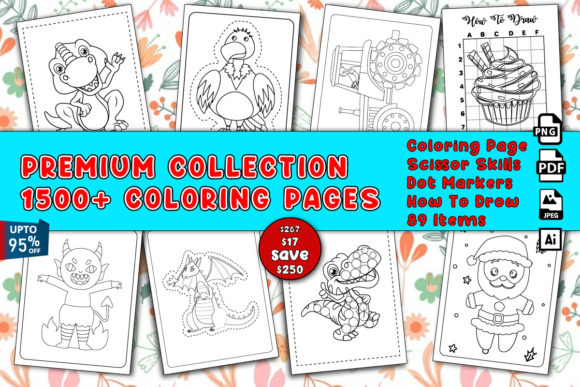 Download KDP Coloring Pages for Kids Bundle - Pages Collection