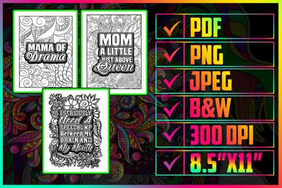 Download Funny Mom Quotes Coloring Pages for Adult - Pages Collection