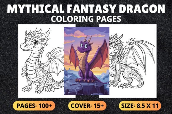 Download Mythical Fantasy Dragon Coloring Pages - Pages Collection