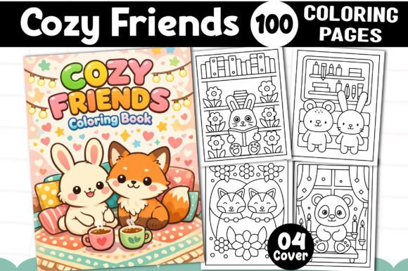 Download Cozy Friends Coloring Pages for Kids - Pages Collection