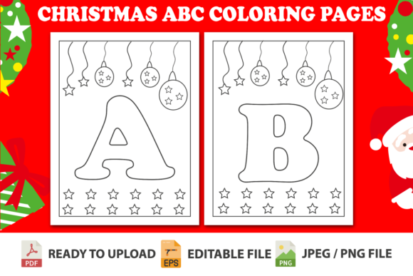 Download Christmas ABC Coloring Pages for Kids - Pages Collection