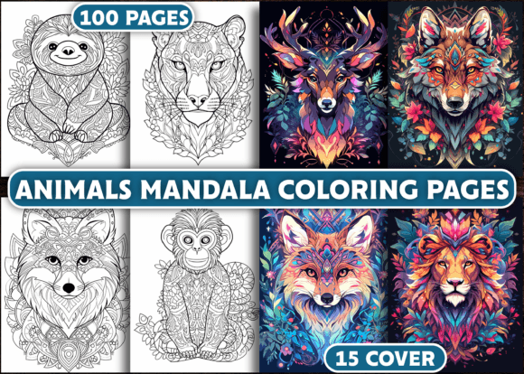 Download Animals Mandala Coloring Book Pages - Pages Collection