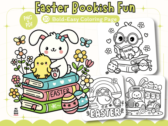 Download Easter Bookish Fun Coloring Pages - Pages Collection