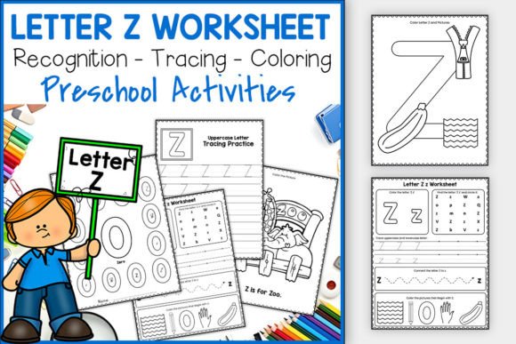 Download Letter Z Worksheets for Preschoolers &amp; K - Worksheets Collection