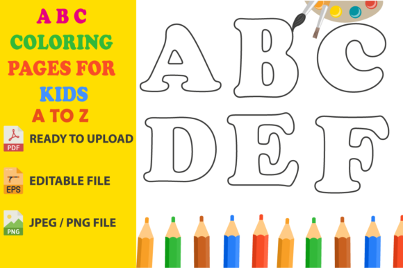 Download ABC Coloring Pages for Kids a to Z - Pages Collection
