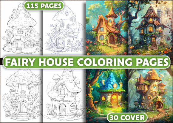 Download 100+ Fairy House Coloring Pages - Pages Collection
