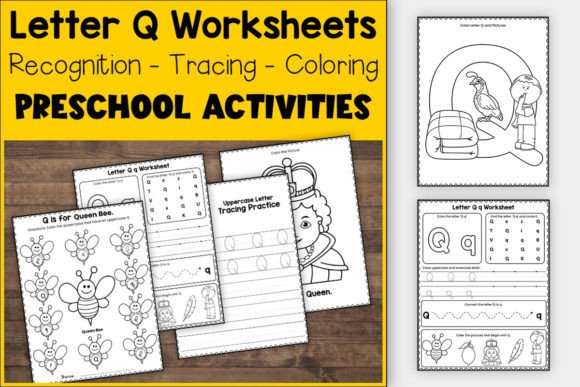 Download Letter Q Worksheets for Preschool &amp; K - Worksheets Collection
