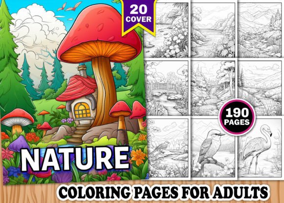 Download Nature Coloring Pages for Adults - Pages Collection