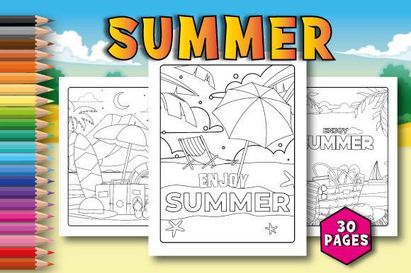 Download Summer Coloring Pages for Kids - Pages Collection