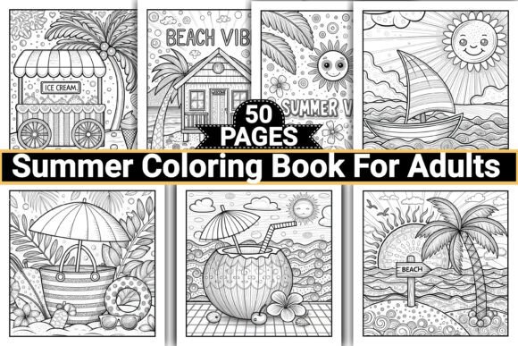 Download Summer Coloring Pages for Adults - Pages Collection