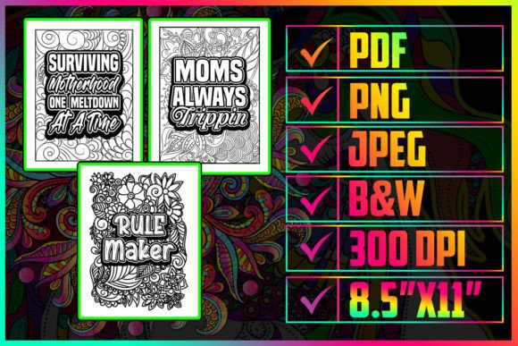 Download Funny Mom Quotes Coloring Pages for Adult - Pages Collection