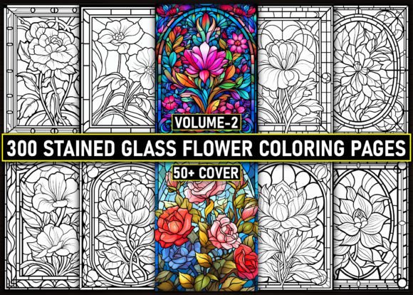 Download 300+ Stained Glass Flower Coloring Pages - Pages Collection