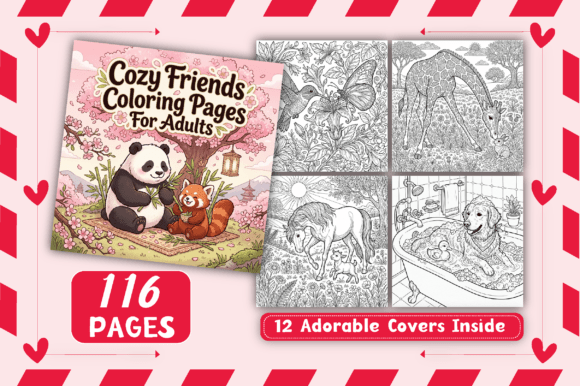 Download Cozy Friends Coloring Pages for Adults - Pages Collection