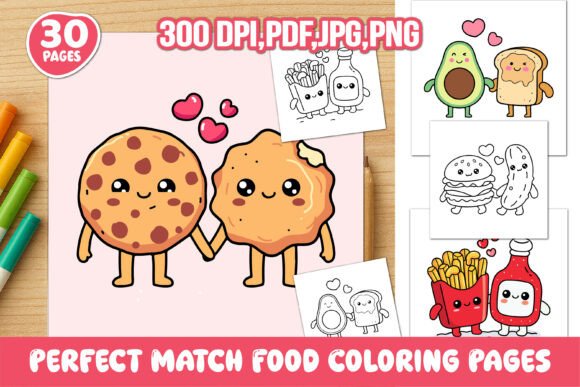 Download Perfect Match Food Coloring Pages - Pages Collection