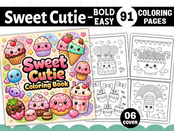Download Sweet Cutie Bold and Easy Coloring Pages - Pages Collection