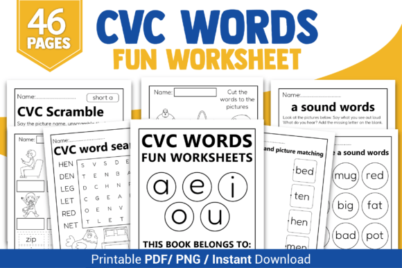 Download CVC Words Fun Worksheets - Worksheets Collection