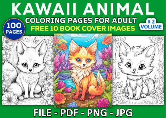 Download Kawaii Animal Coloring Pages for Adults - Pages Collection