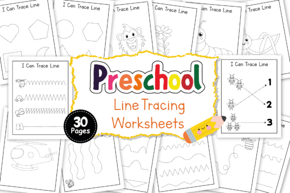 Download Preschool Line Tracing Worksheets Prek - Worksheets Collection